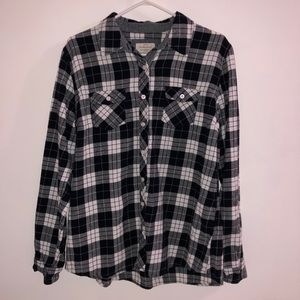 Weatherproof Black & White Flannel